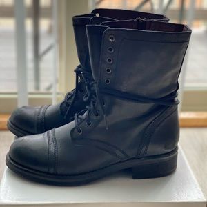 Leather Combat Boots